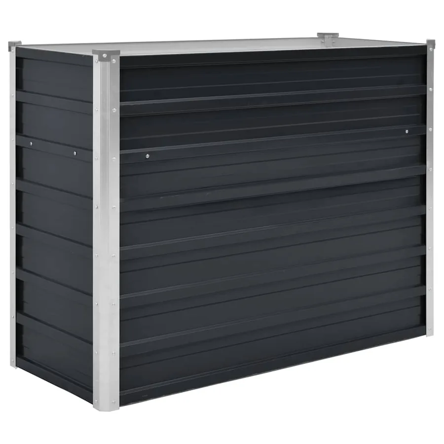 Lit surélevé de jardin Anthracite 100x40x77 cm Acier galvanisé - 2