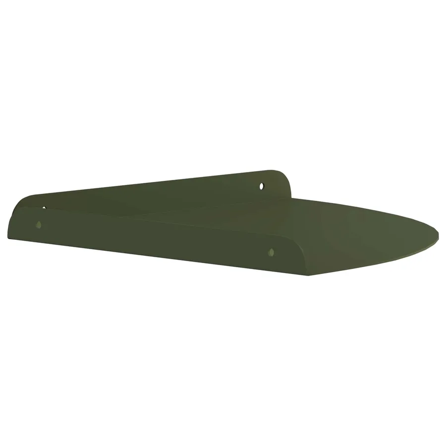 Étagère flottante avec étagère 2 pcs Vert olive 30 x 30 x 2 cm - 6