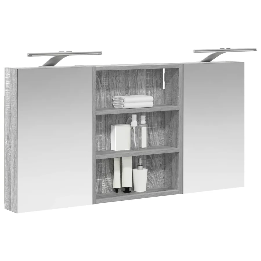 Ensemble de Meubles de Salle de Bain 3 pcs 100 x 10,5 x 50 cm - 3