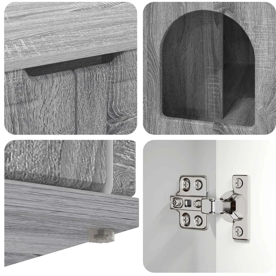 Maison pour chat Gris Sonoma 85 x 55 x 50,5 cm - 10