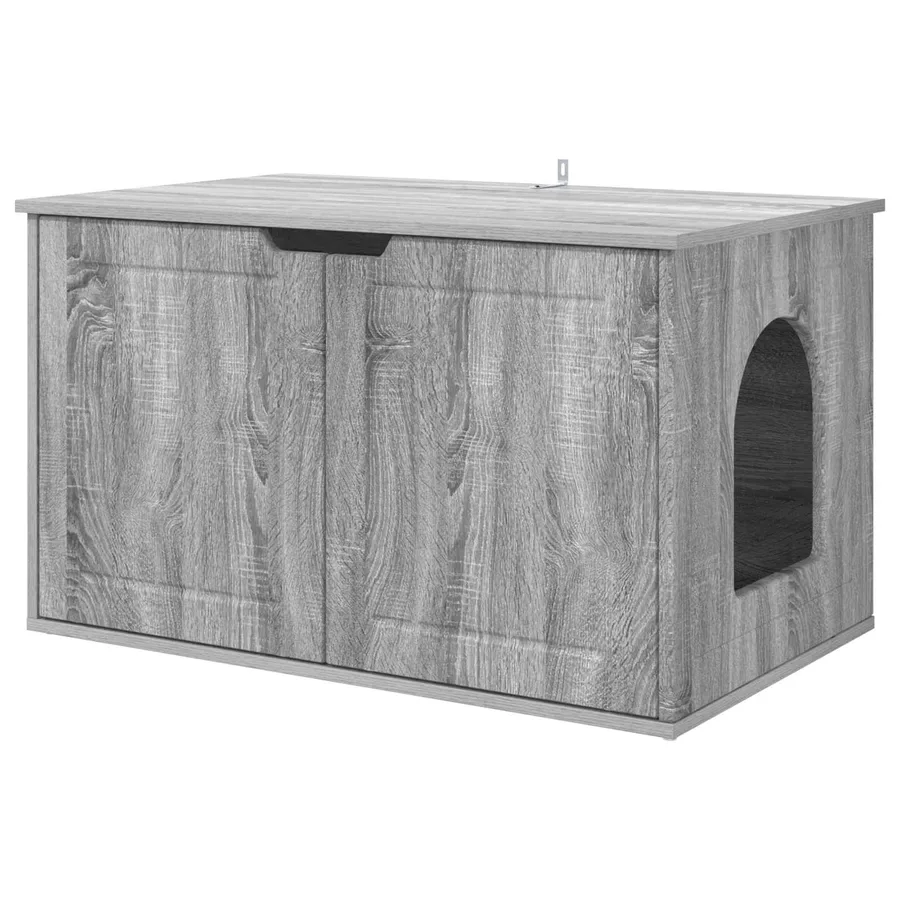 Maison pour chat Gris Sonoma 85 x 55 x 50,5 cm - 2