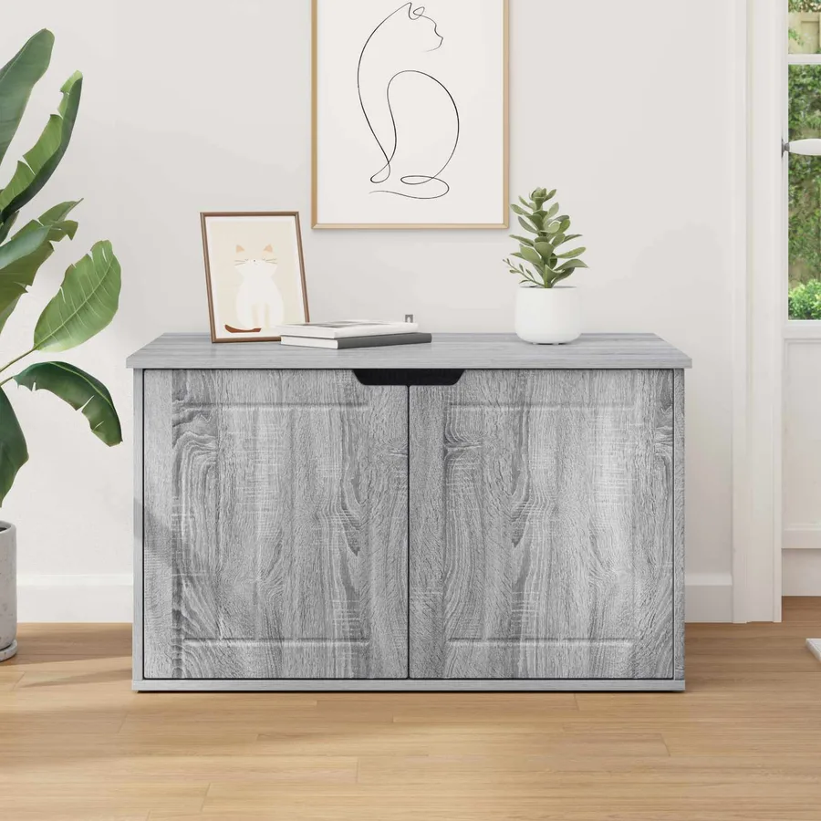 Maison pour chat Gris Sonoma 85 x 55 x 50,5 cm - 4