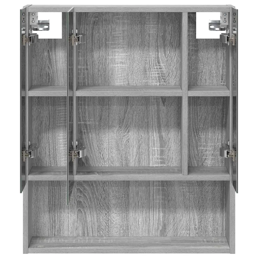 Armoire Miroir de Salle de Bain Gris Sonoma 60 x 14.5 x 70 cm - 6