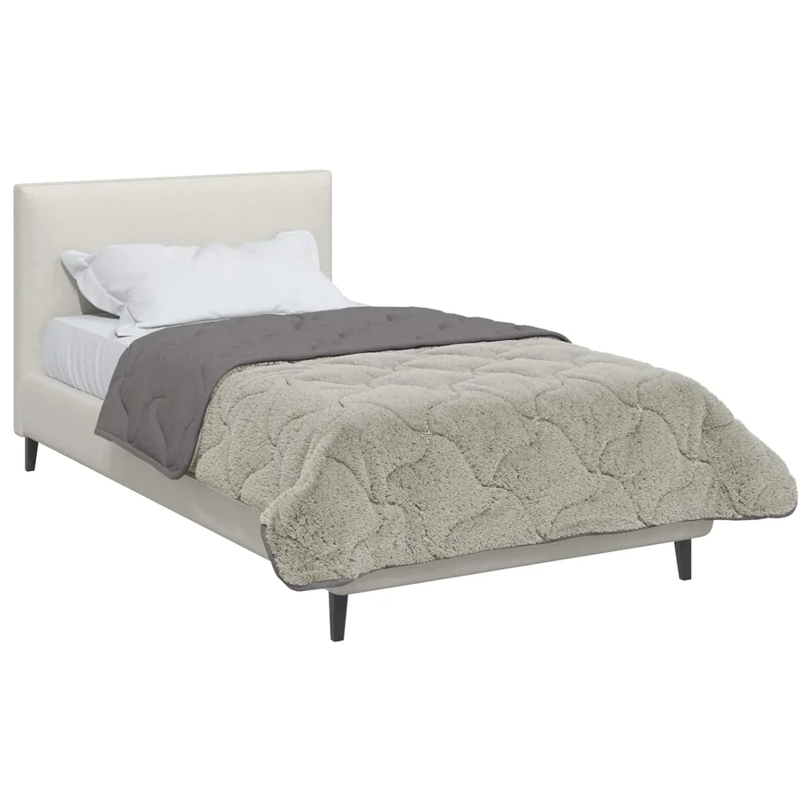 Duvet d'été simple Matelassé Gris clair 135 x 200 cm - 3