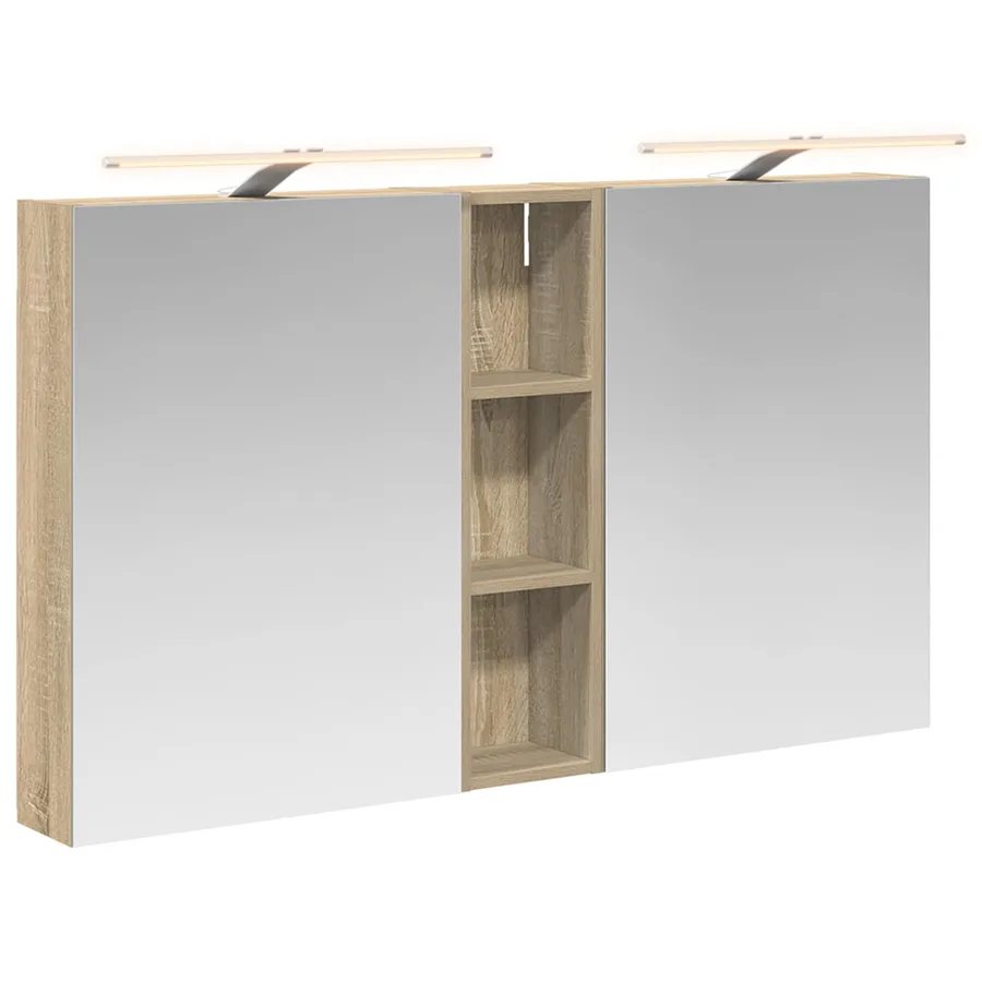 Ensemble de Meubles de Salle de Bain 3 pcs 120 x 14,5 x 70 cm - 2