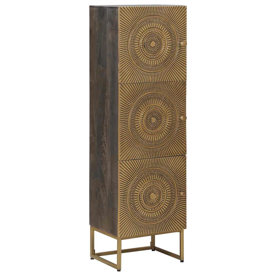 Haut Armoire Laiton 35 x 30 x 120 cm