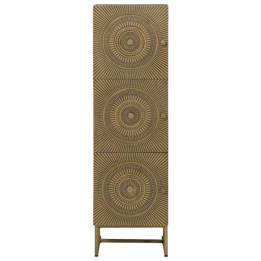 Haut Armoire Laiton 35 x 30 x 120 cm - 3