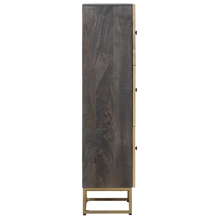 Haut Armoire Laiton 35 x 30 x 120 cm - 4