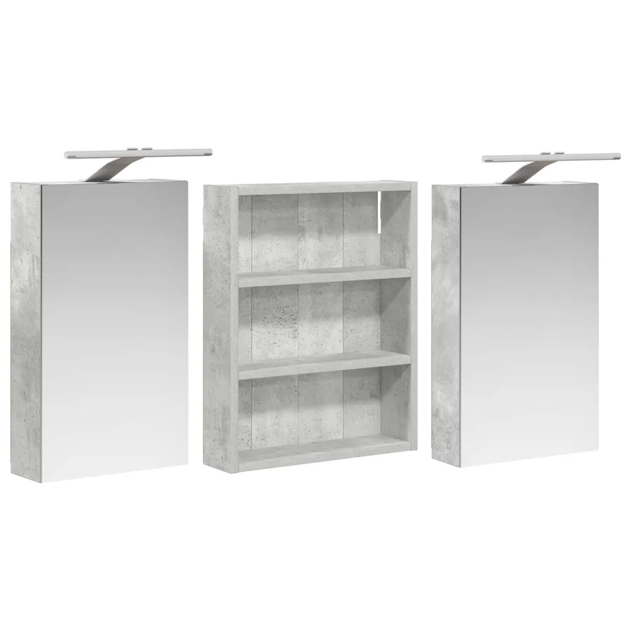 Ensemble de Meubles de Salle de Bain 3 pcs 100 x 10,5 x 50 cm - 5