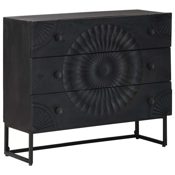Armoire à tiroirs avec tiroir Noir 75 x 30 x 65 cm