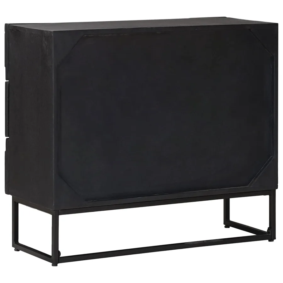 Armoire à tiroirs avec tiroir Noir 75 x 30 x 65 cm - 5