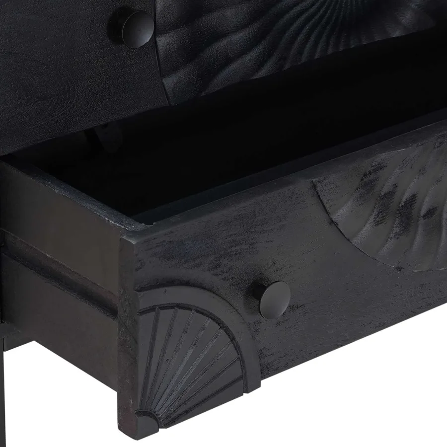 Armoire à tiroirs avec tiroir Noir 75 x 30 x 65 cm - 7