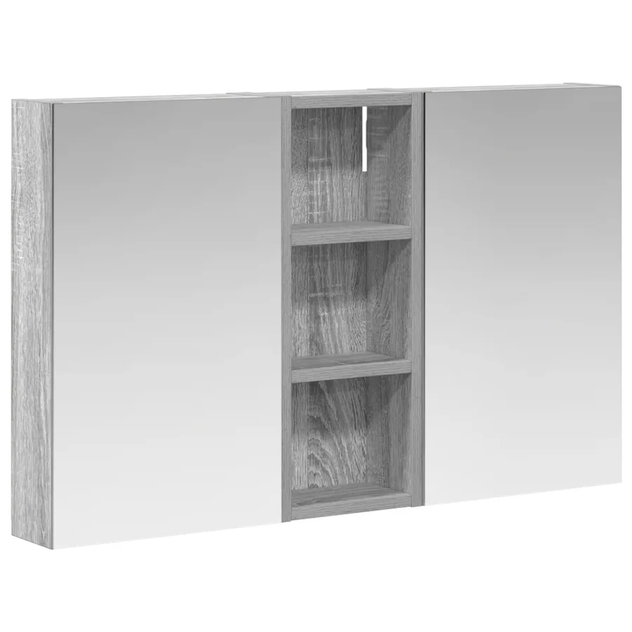 Ensemble de Meubles de Salle de Bain 3 pcs 80 x 10,5 x 50 cm - 2