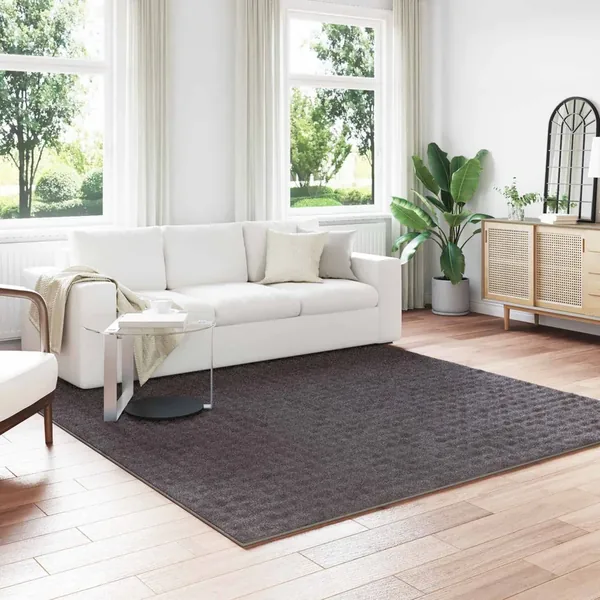 Tapis de surface Carré SIROLO Anthracite 240 x 240 cm Polyester