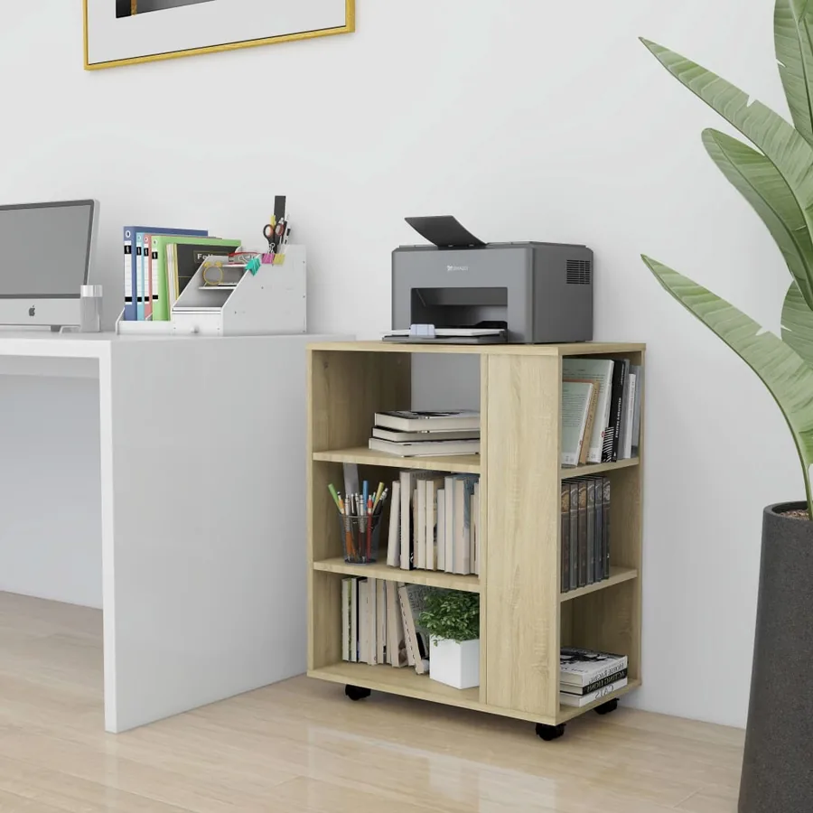 Mobile Cabinet Sonoma Oak 60x35x75 cm Engineered Wood