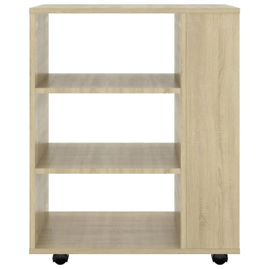 Mobile Cabinet Sonoma Oak 60x35x75 cm Engineered Wood - 4