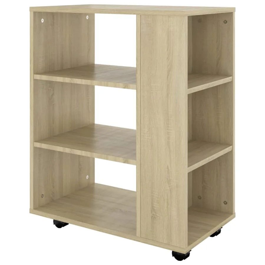Mobile Cabinet Sonoma Oak 60x35x75 cm Engineered Wood - 5