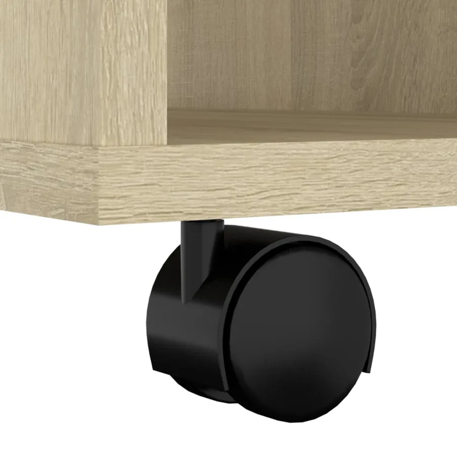 Mobile Cabinet Sonoma Oak 60x35x75 cm Engineered Wood - 9