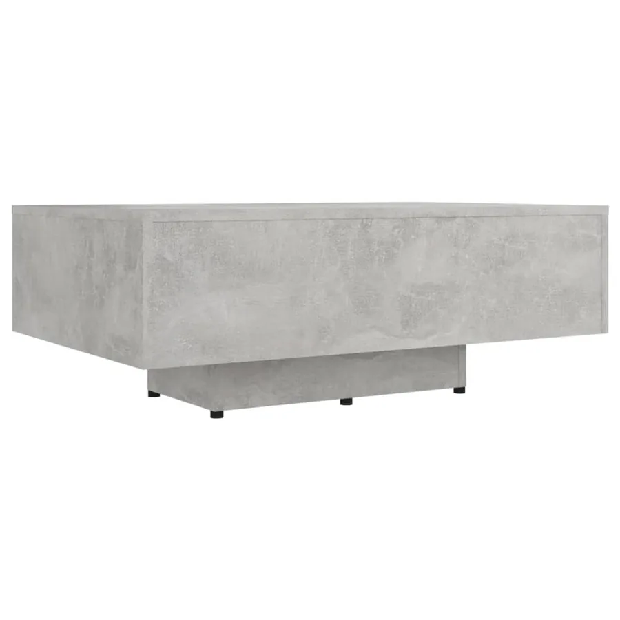 Table basse Gris béton 85x55x31 cm Bois d'ingénierie - 2