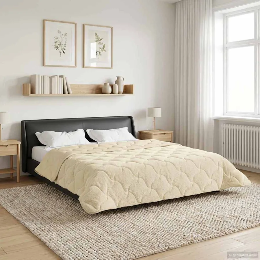 Duvet complet toute l'année Matelassé Crème 240 x 260 cm
