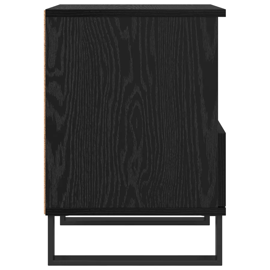 Armoire de lit Chêne noir 40 x 35 x 50 cm Bois d'ingénierie - 6