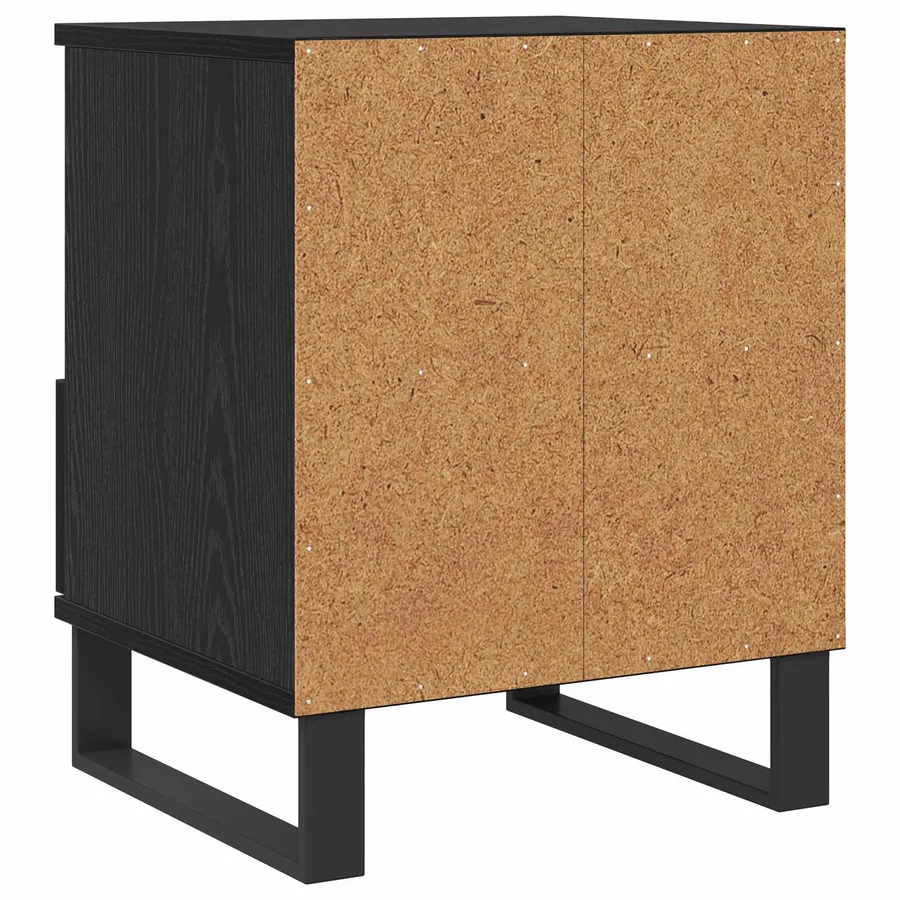 Armoire de lit Chêne noir 40 x 35 x 50 cm Bois d'ingénierie - 7