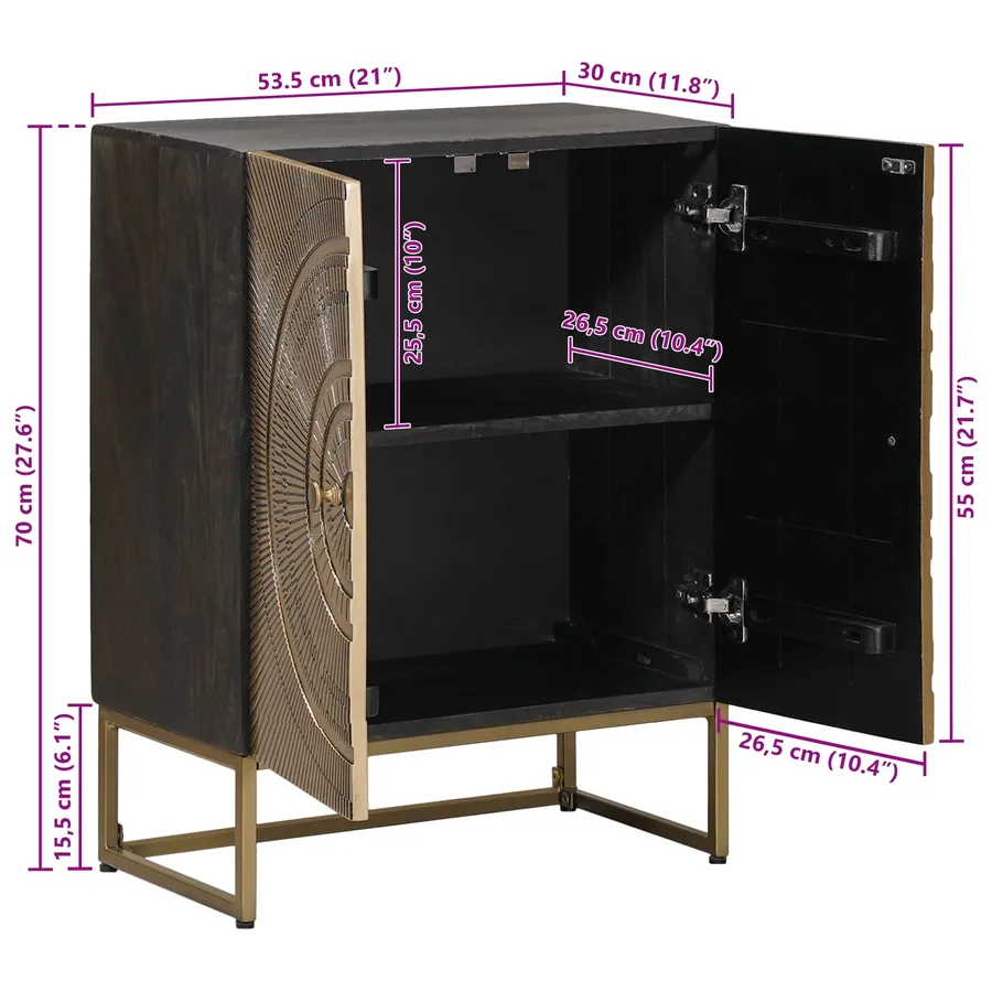 Buffet Laiton 53,5 x 30 x 70 cm - 11