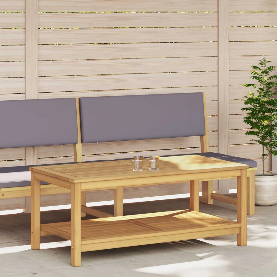 Table d'appoint Huile Naturelle 110 x 55 x 45 cm - 3