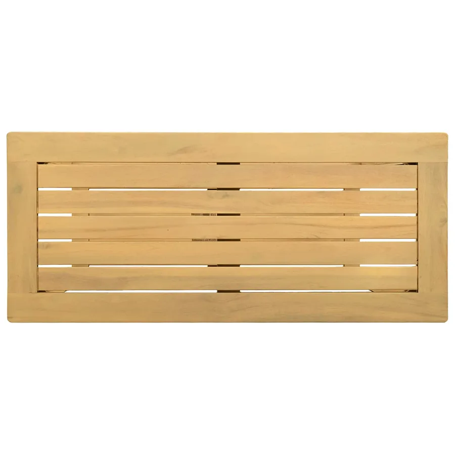 Table console de jardin Acacia clair 80 x 35 x 75 cm - 4