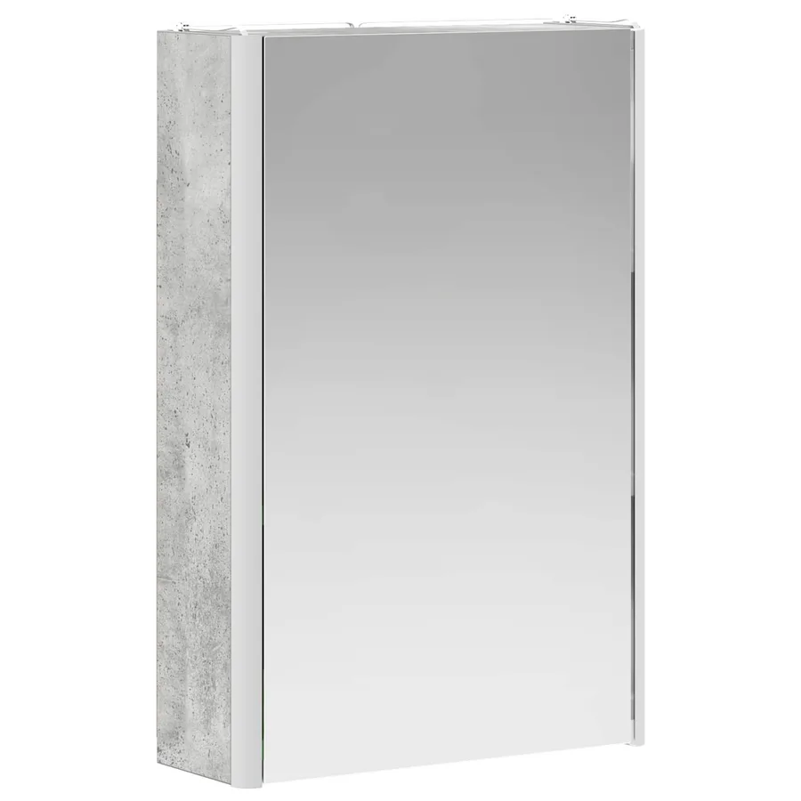 Armoire Miroir de Salle de Bain Gris béton 33 x 11,5 x 50 cm - 5