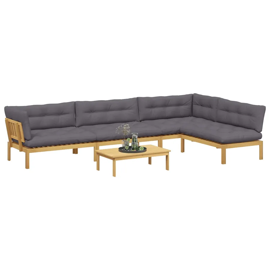 5 Pièce Unité du canapé en palette de jardin - 3