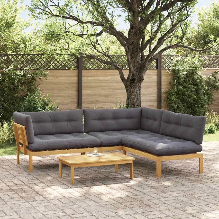 4 Pièce Unité du canapé en palette de jardin