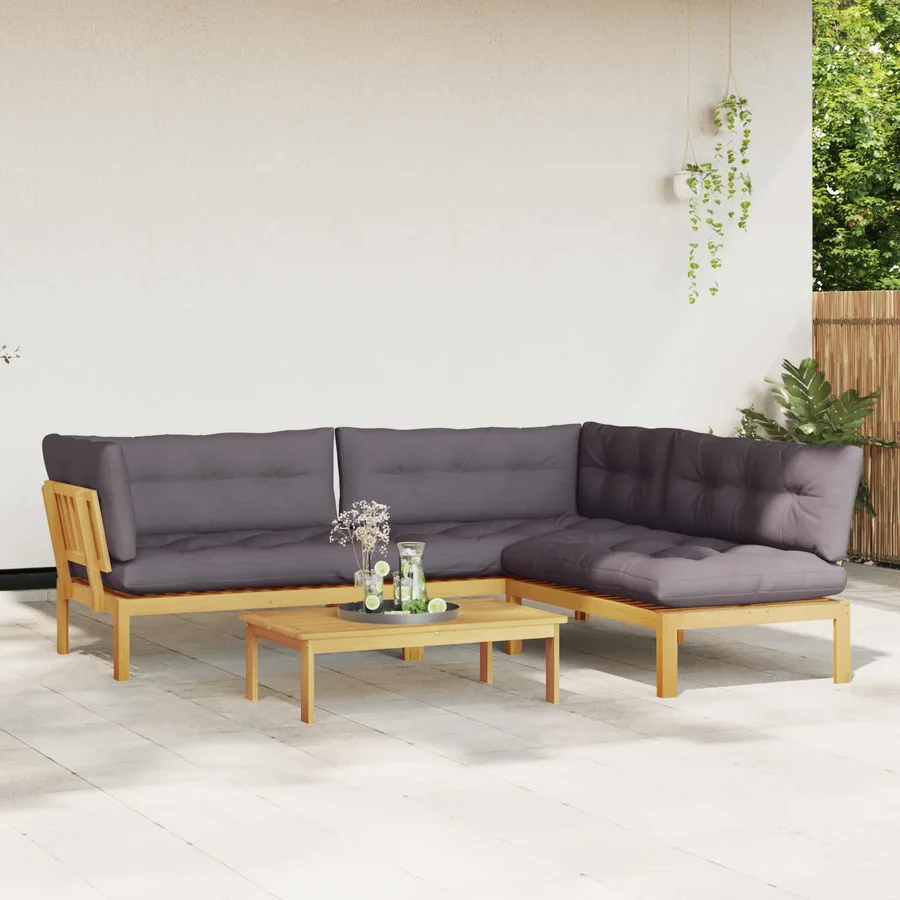 4 Pièce Unité du canapé en palette de jardin - 4