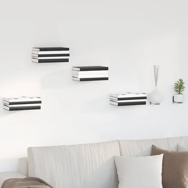 Étagère flottante 8 pcs Anthracite 6 x 10,8 x 6,6 cm