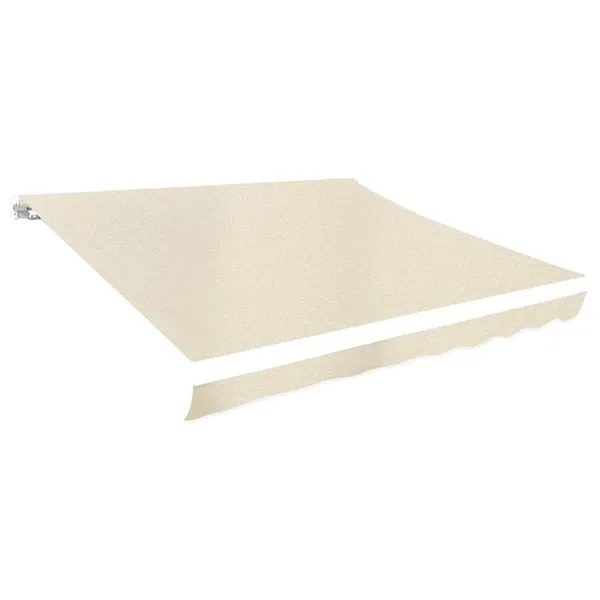Tissu de remplacement pour auvent couleur crème 3x2,5 m polyester
