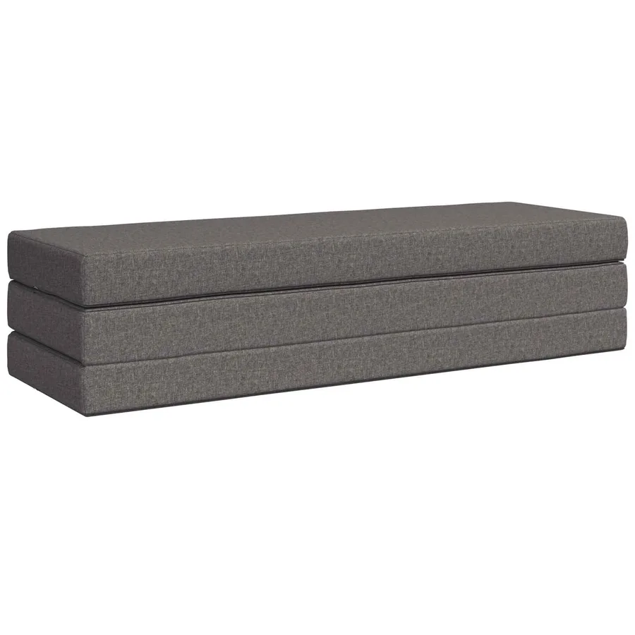 Canapé-lit pliable 180 x 67 x 45 cm Gris clair - 3