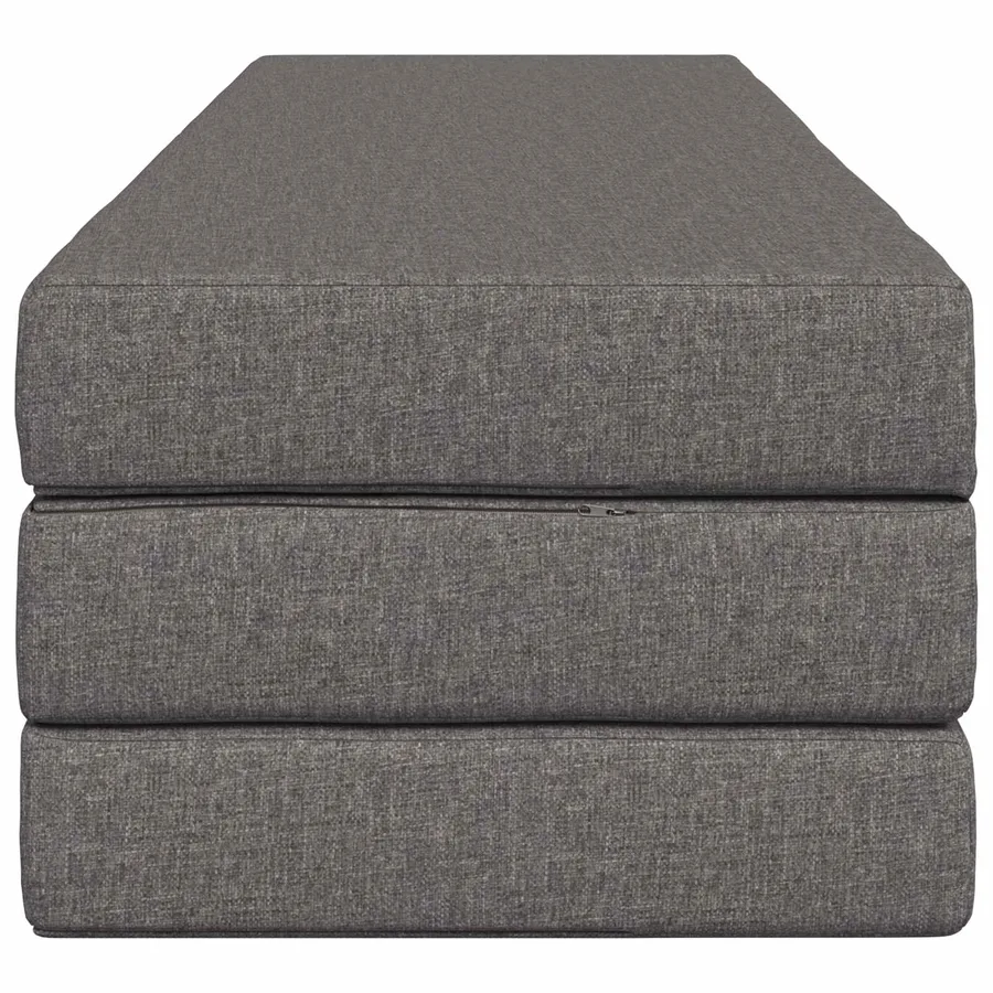 Canapé-lit pliable 180 x 67 x 45 cm Gris clair - 4