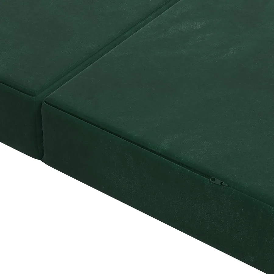 Canapé-lit pliable 200 x 67 x 45 cm Vert foncé - 7