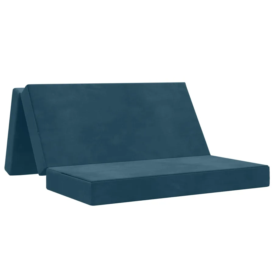 Canapé-lit pliable 160 x 67 x 45 cm Bleu - 2