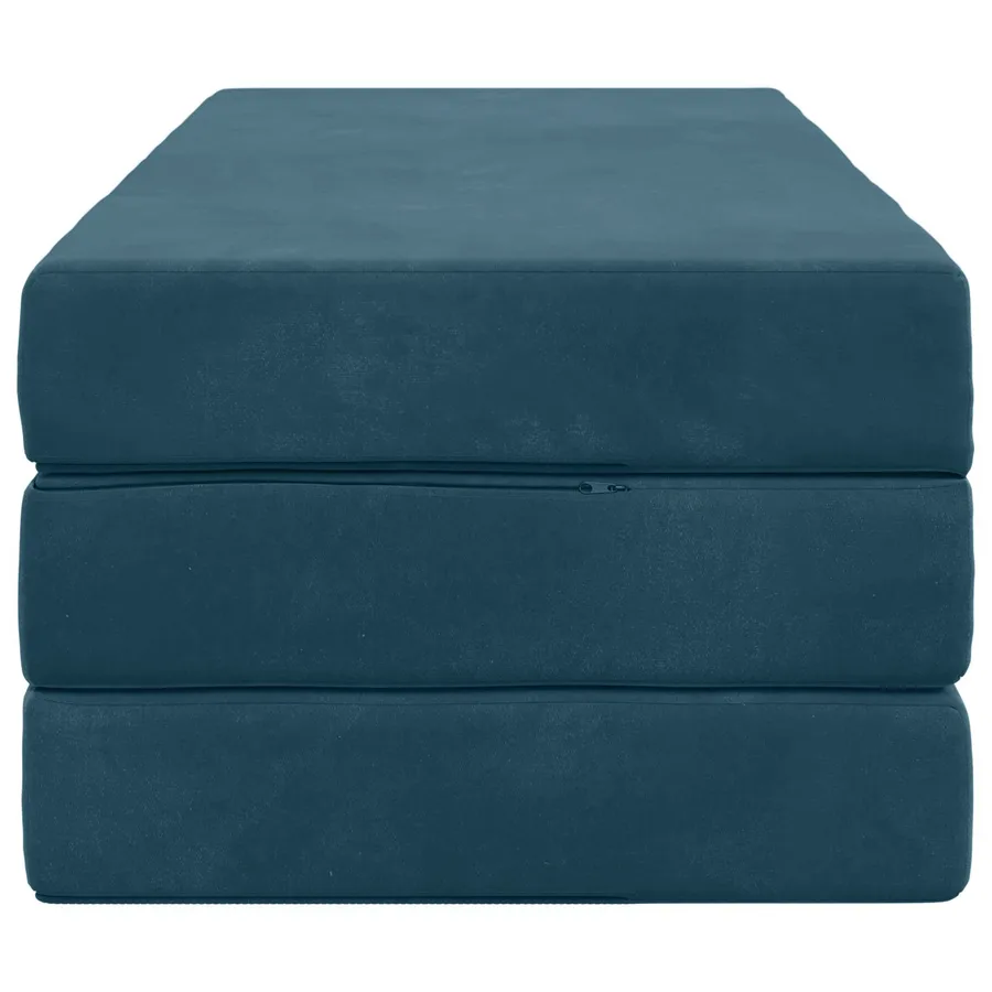 Canapé-lit pliable 160 x 67 x 45 cm Bleu - 4