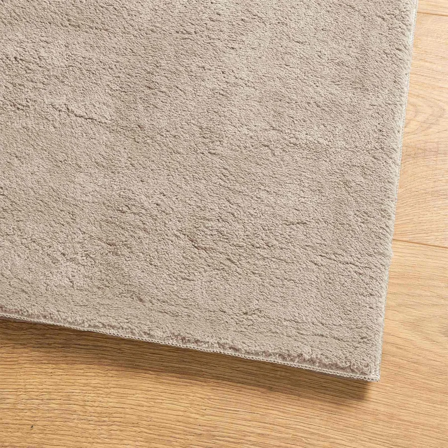 Tapis doux à poils moyens et lavable HUARTE Sable 80 x 400 cm - 7