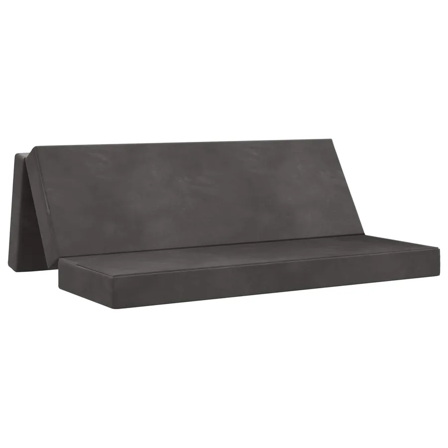 Canapé-lit pliable 180 x 67 x 45 cm Gris foncé - 2