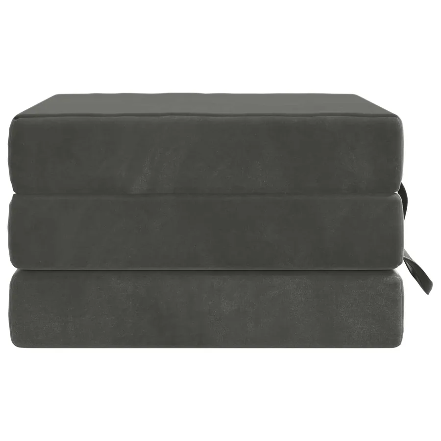 Canapé-lit pliable 90 x 63 x 45 cm Gris foncé - 4