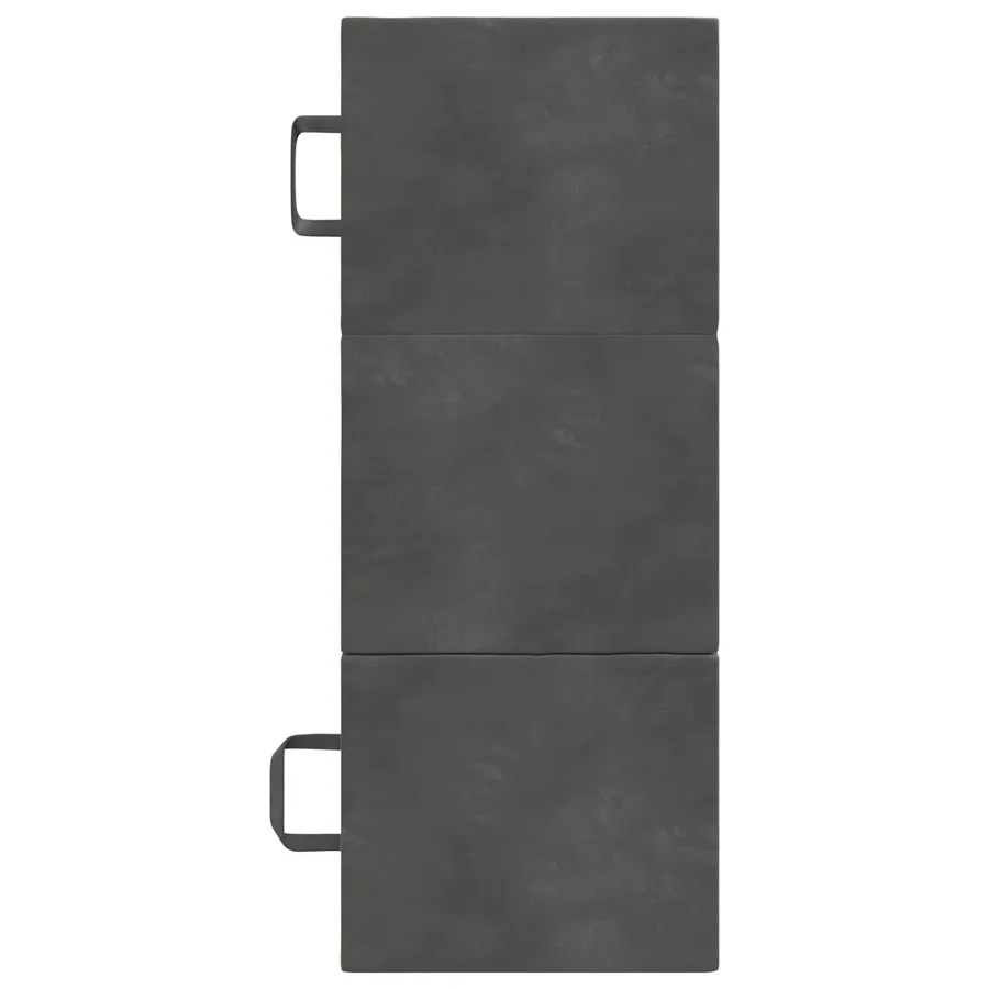Canapé-lit pliable 90 x 63 x 45 cm Gris foncé - 6