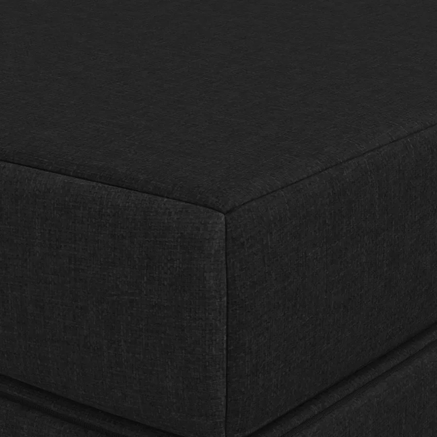 Canapé-lit pliable 120 x 67 x 45 cm Noir - 6