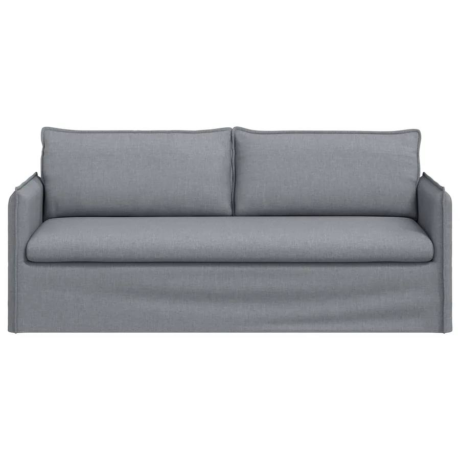 Canapé Gris clair 196 x 82 x 85 cm tissu - 4