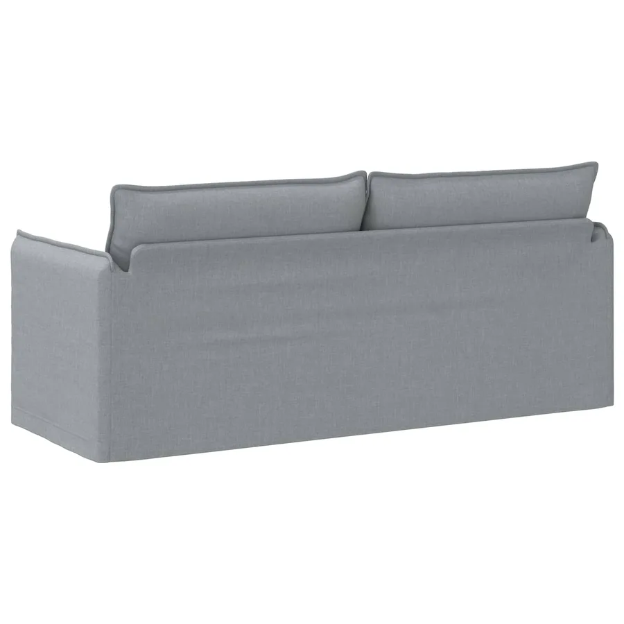 Canapé Gris clair 196 x 82 x 85 cm tissu - 6