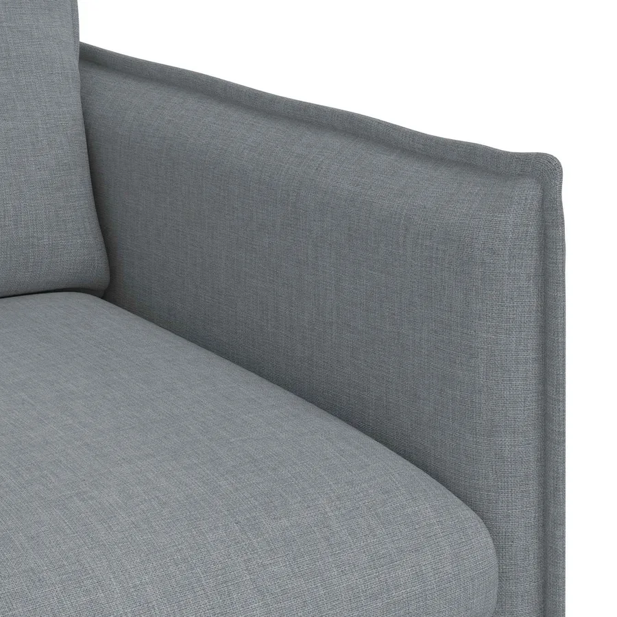 Canapé Gris clair 196 x 82 x 85 cm tissu - 7