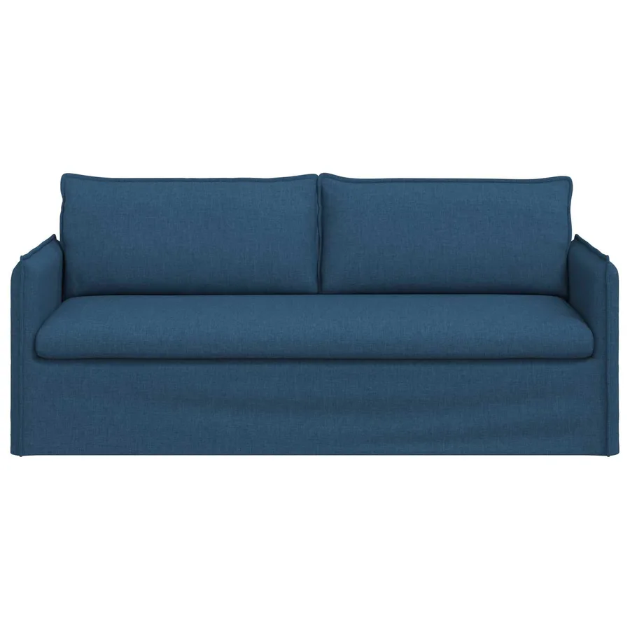 Canapé Bleu 196 x 82 x 85 cm tissu - 4