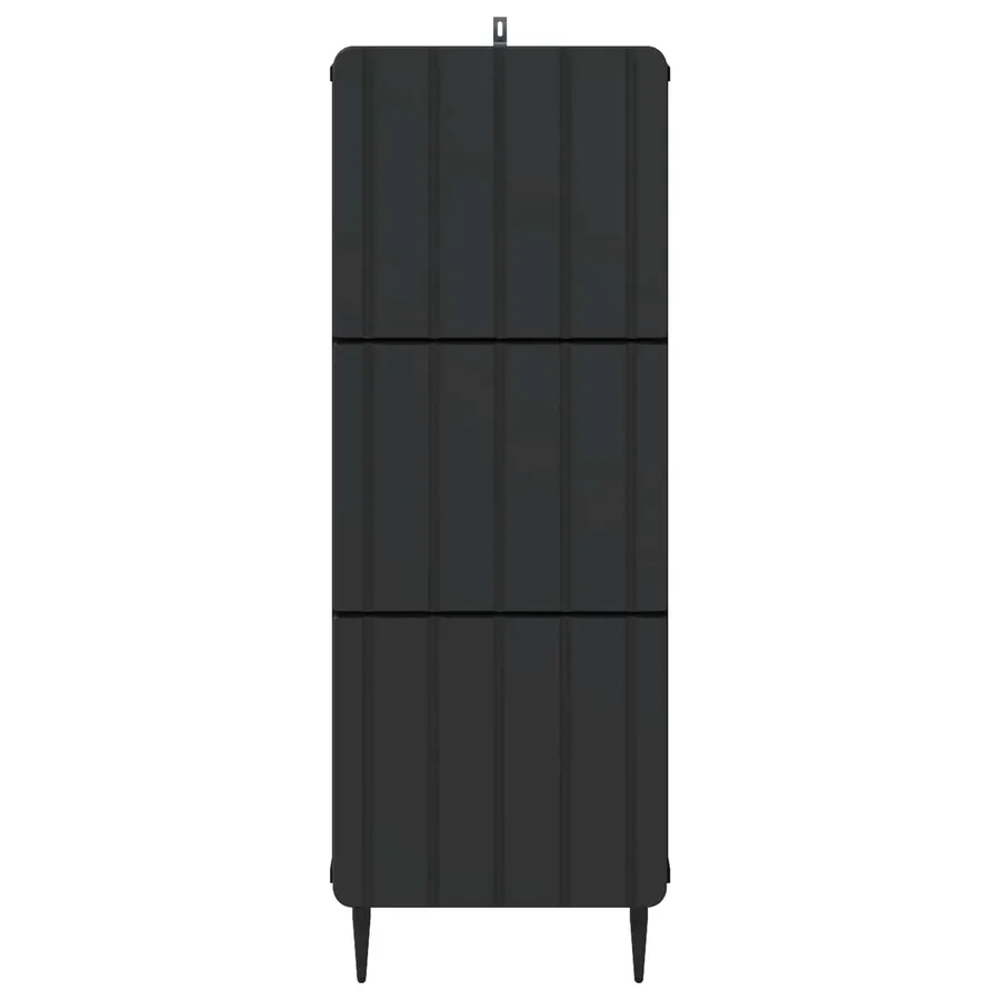 Armoire à tiroirs Noir 33 x 34,5 x 92 cm Bois d'ingénierie - 6